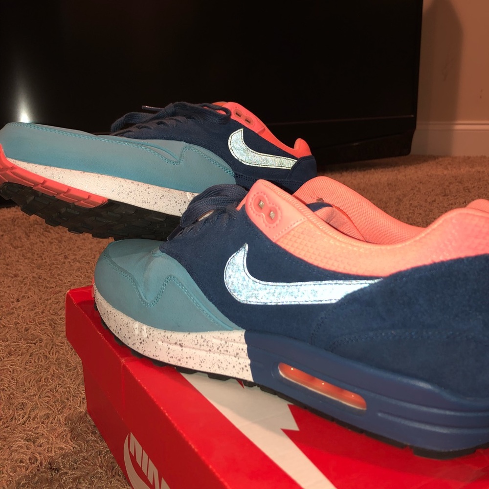 Air Max 1 Gamma Blue/Atomic Pink